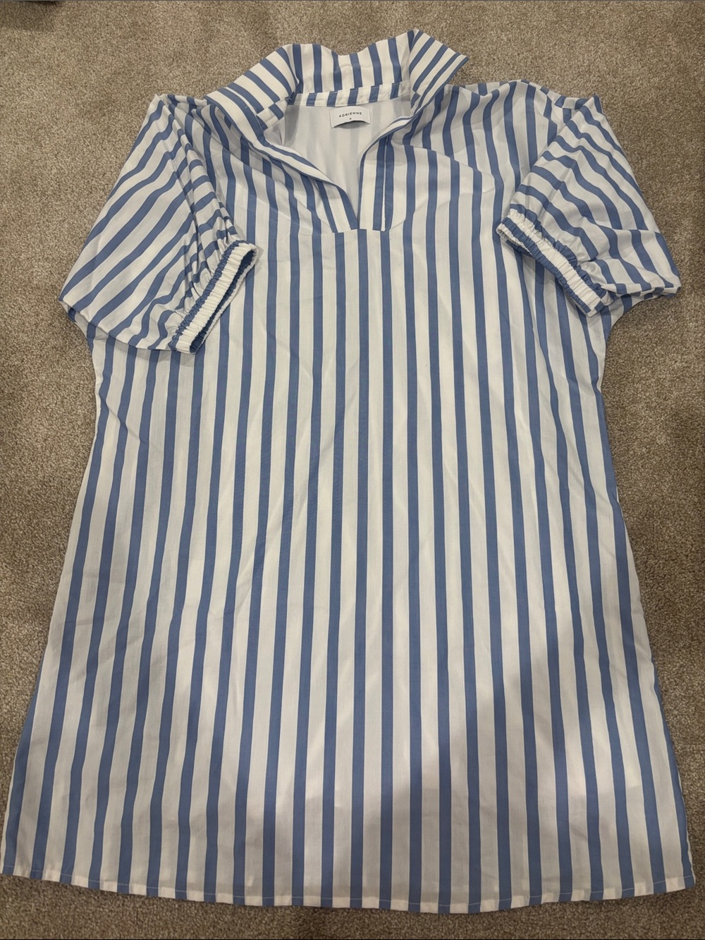 Kids Blue and White  Stripe Dress